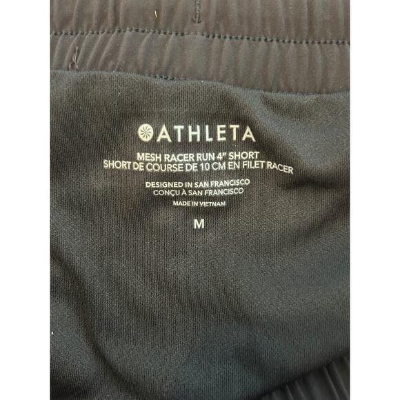NEW ATHLETA MESH RACER RUN MID RISE 4 SHORT BLACK SIZE M - Picture 4 of 10